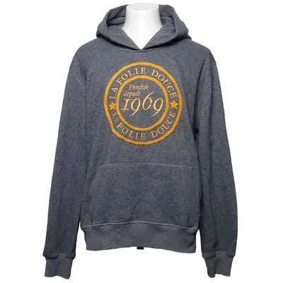 Hoodie (Gray) from La Folie Douce Cotton, Polyester