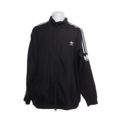 Træningsjakke (Sort, Hvid) fra Adidas Polyester