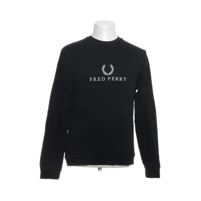 Sweatshirt (Black, White) from Fred Perry Cotton, Elastane