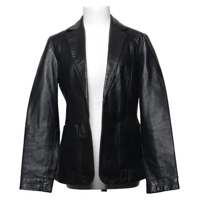 Leren blazer (Zwart) van Elements Leer