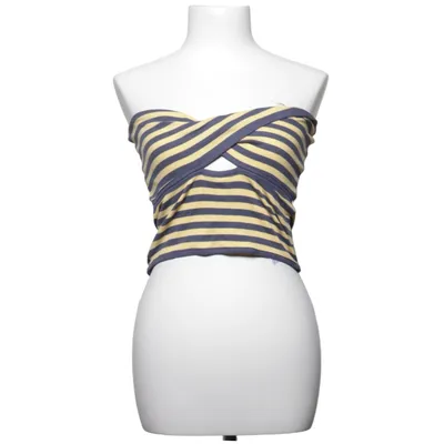 Tube Top (Blau, Gelb) von 24Colours Baumwolle, Elasthan
