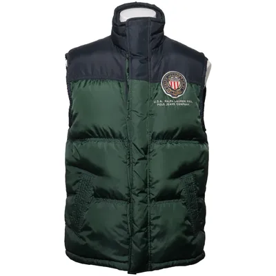 Dunväst (Grön, Svart) från Polo Jeans Company Ralph Lauren Dun, Fjädrar, Polyester