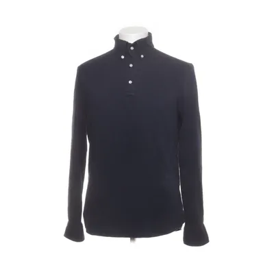 Henley shirt (Blauw) van Max Vela Katoen