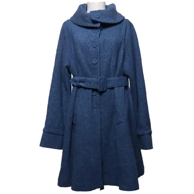 Frakke (Blå) fra Miss Candyfloss Polyester, Viscose, Uld
