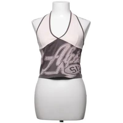Halternecktopp (Rosa, Grå) från Urban Outfitters Bomull, Elastan