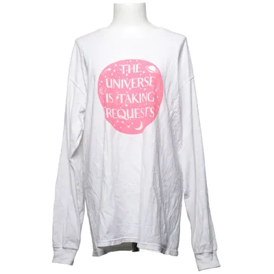 Langarmshirt (Weiß, Pink) von Hanes Baumwolle