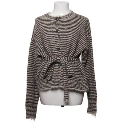 Cardigan (Bruin, Wit) van Sweewë Elastaan, Polyamide, Polyester, Wol