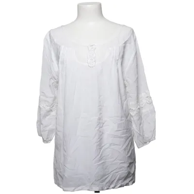 Blus (Vit) från Repeat Bomull, Silke
