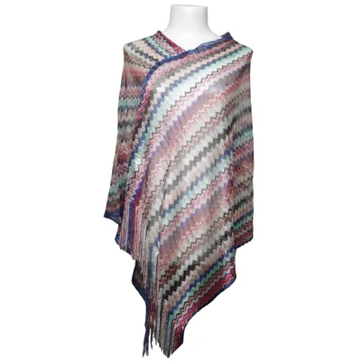 Poncho (Bleu, Multicolore) de Rose Bud Polyamide