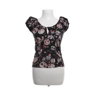 Topp (Svart, Flerfärgad) från Hell Bunny Bomull, Elastan