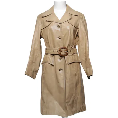 Leren jas (Beige) van Tjaders Malung Leer