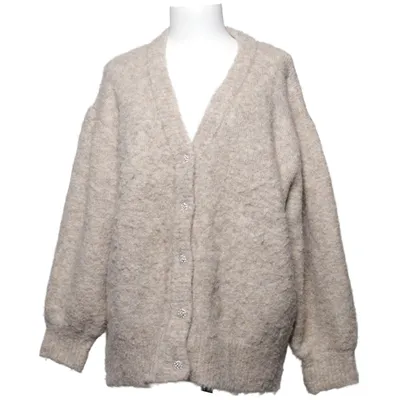 Cardigan (Beige) from Soaked in Luxury Acrylic, Elastane, Recycled polyester, Wool
