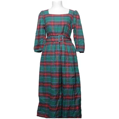 Klänning (Grön, Röd, Blå) från Joanie Bomull, Återvunnen polyester
