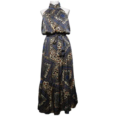 Neckholderkleid (Blau, Schwarz, Mehrfarbig) von Forever Unique Elasthan, Polyester