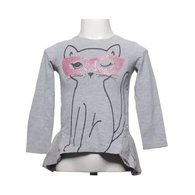 T-shirt à manches longues (Gris, Rose) de Coccodrillo Coton, Élasthane, Polyamide, Polyester