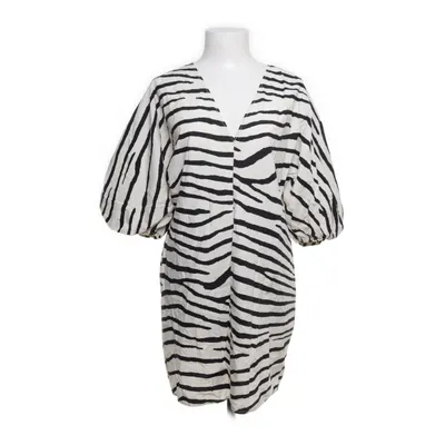 Jurk (Beige, Zwart) van H&M Katoen, Viscose