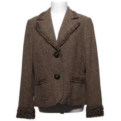 Blazer (Brun) fra Laurèl Acetat, Angora, Kashmir, Elastan, Polyamid, Viscose, Uld