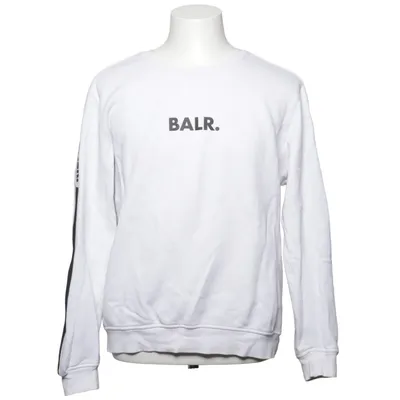 Sweatshirt (Hvid, Sort) fra Balr. Bomuld, Polyester