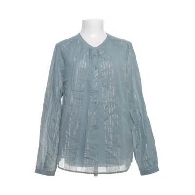 Bluse (Petroleumsgrøn) fra Lollys Laundry Bomuld, Metallfiber
