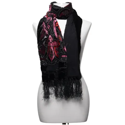 Scarf (Black, Red, Multicolored)