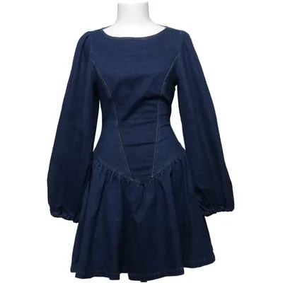 Denim jurk (Blauw) van Joelle Katoen, Polyester