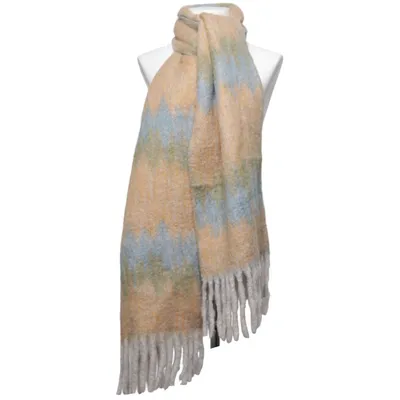 Écharpe (Bleu, Jaune, Multicolore) de Glitter Acrylique, Polyamide, Polyester, Laine