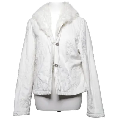 Veste (Blanc) de Ze-Ze Polyester, Daim