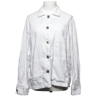 Overshirt (White) from Bagutta Cotton, Elastane, Linen