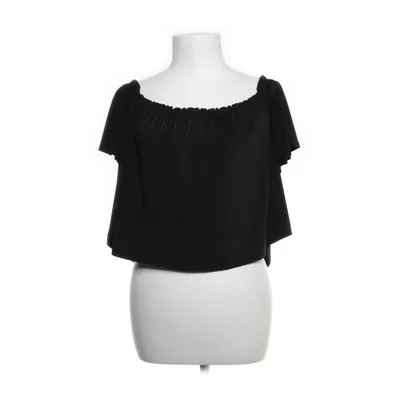 Crop Top (Schwarz) von Bershka Viskose