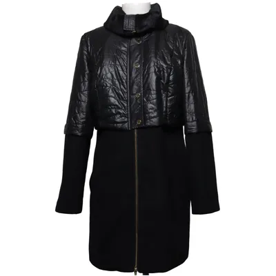 Coat (Black) from Lasagrada Polyester, Viscose
