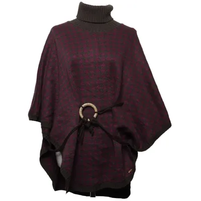 Poncho (Lila, Brun) från Fornarina Angora, Polyamid, Polyester, Viskos