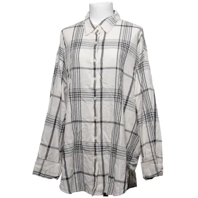 Shirt (White, Black) from Lindex Cotton, Viscose