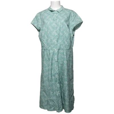 Shirt dress (Green, White) from Boden Cotton, Elastane