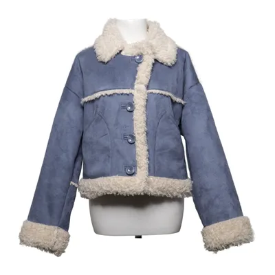 Shearling jacket (Blue, White) from Urban Outfitters Polyester