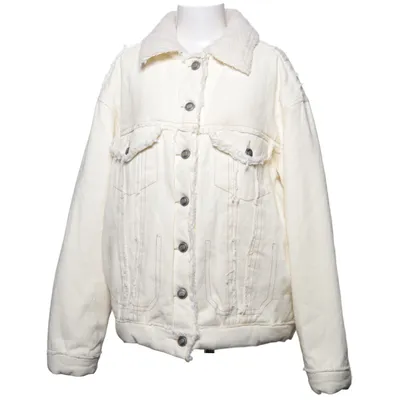 Veste en jeans fourrée (Beige) de Sixth June Coton, Polyester