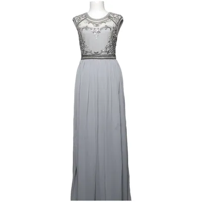Evening gown (Gray) from Lace & Beads Polyamide, Polyester