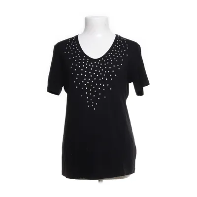 T-shirt (Zwart) van Newhouse Elastaan, Viscose