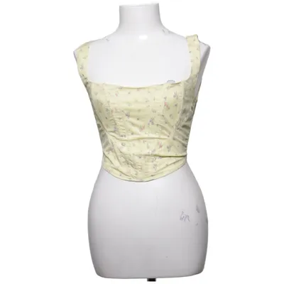 Crop top (Geel, Meerkleurig) van House of CB Katoen, Elastaan, Polyamide