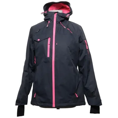 Ski jacket (Gray, Pink) from True North Polyester