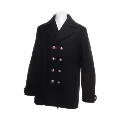 Pea coat (Black) from Rabanne x H&M Wool, Acetate, Lyocell