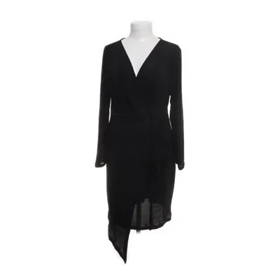 Wrap dress (Black, Silver) from Shein Curve