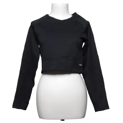 Træningstop (Ribbed Cropped L/S Top) fra MM Sports Elastan, Polyamid, Polyester