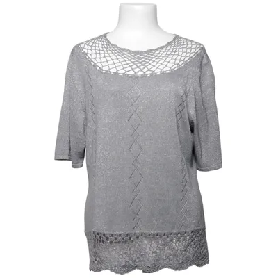 Pull-over (Gris) de Atelier GS Fibre métallique, Soie, Viscose