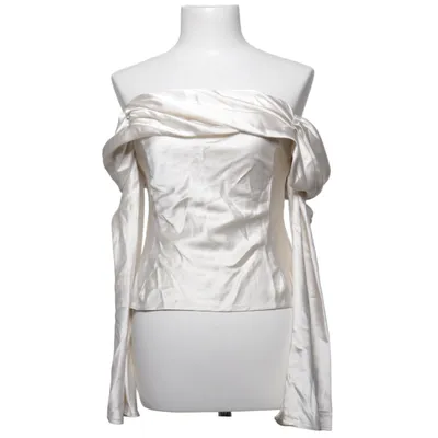 Top (Wit) van Fashion Nova Elastaan, Polyester