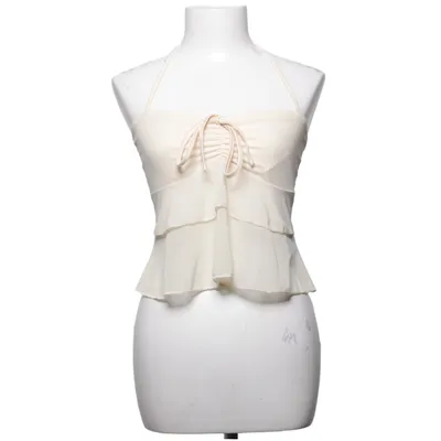 Halternecktopp (Beige) från Shein Elastan, Polyester