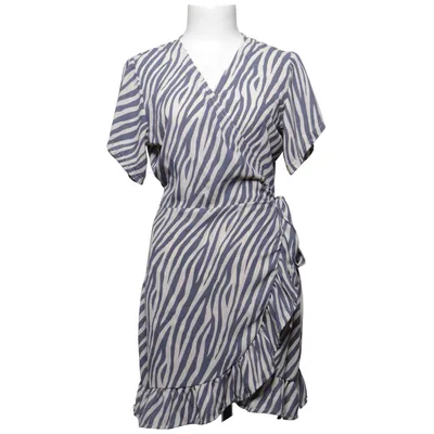 Wrap dress (Blue, White) from Escape Polyester