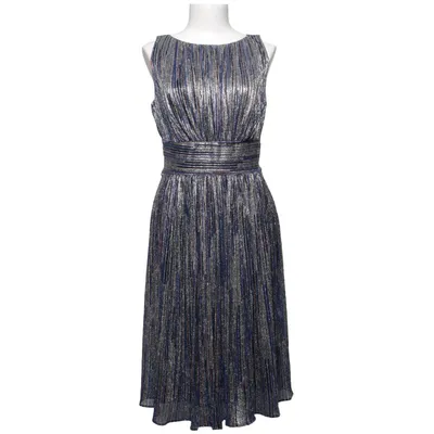 Kjole (Blå, Sølv, Flerfarvet) fra Swing Elastan, Metallfiber, Polyester