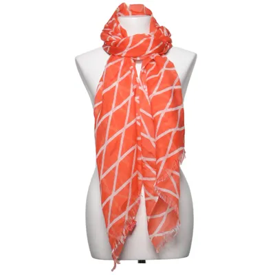 Shawl (Red, White) from Remember Bamboo, Wool