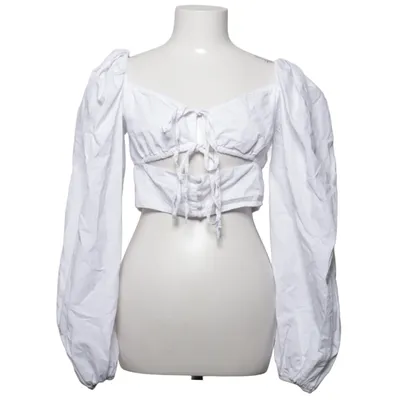 Crop top (Vit) från PrettyLittleThing Bomull