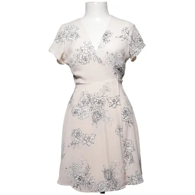 Robe portefeuille (Beige, Noir) de Lush Polyester